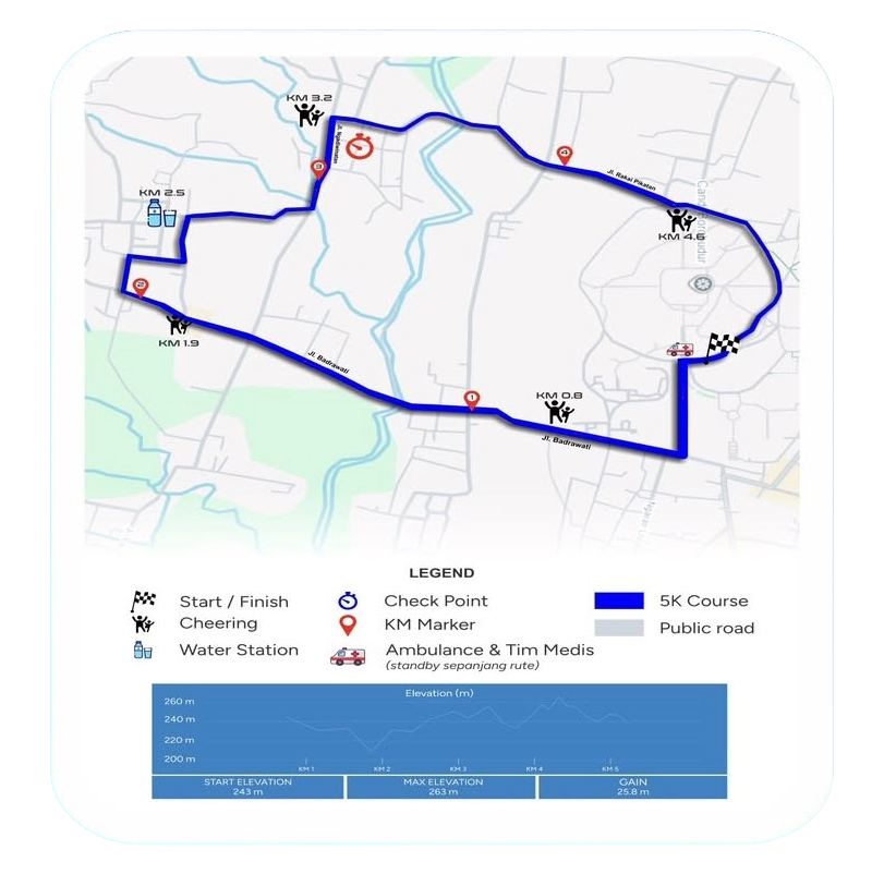5K Race Route Map